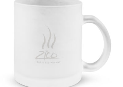 tasse-mug-verre-technique de marquage- imitation etch-logo-communication-cadeau-hotel-Effet gravure tasse
